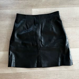 H & M Faux Leather Skirt Size 4